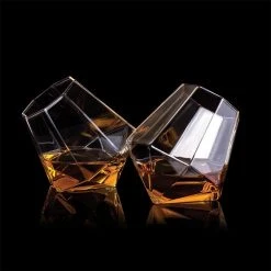 ThumbsUp! Set Of 2 Diamond Whiskey Tumblers