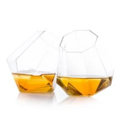 ThumbsUp! Set Of 2 Diamond Whiskey Tumblers