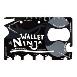 ThumbsUp! Sports And Outdoors Wallet Ninja 18-in-1 Multi-tool Card