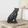 Black Sitting Lioness Decor | White Moose 1 Black Sitting Lioness Decor | White Moose