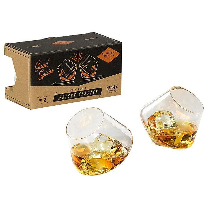 Designworks Collective Executive Gifts Gentlemen's Hardware Rocking Whisky Glasses 8 Designworks Collective Executive Gifts Gentlemen's Hardware Rocking Whisky Glasses