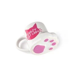 William Valentine Oversized Crazy Cat Lady Cat's Paw Mug Office Gifts