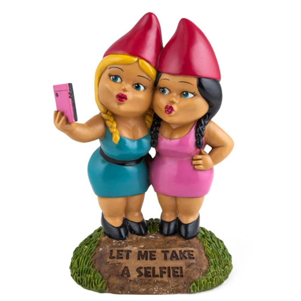 William Valentine Gifts For Sisters The Selfie Sisters Garden Gnome 5 William Valentine Gifts For Sisters The Selfie Sisters Garden Gnome