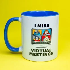 Promotique I Miss Virtual Meetings Mug Mens Novelty Gifts
