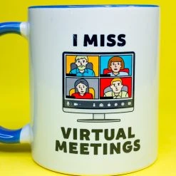 Promotique I Miss Virtual Meetings Mug Mens Novelty Gifts