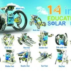 Johnco 14-in-1 Solar Robot Construction Kit | 4M Kidz Gifts For Boys