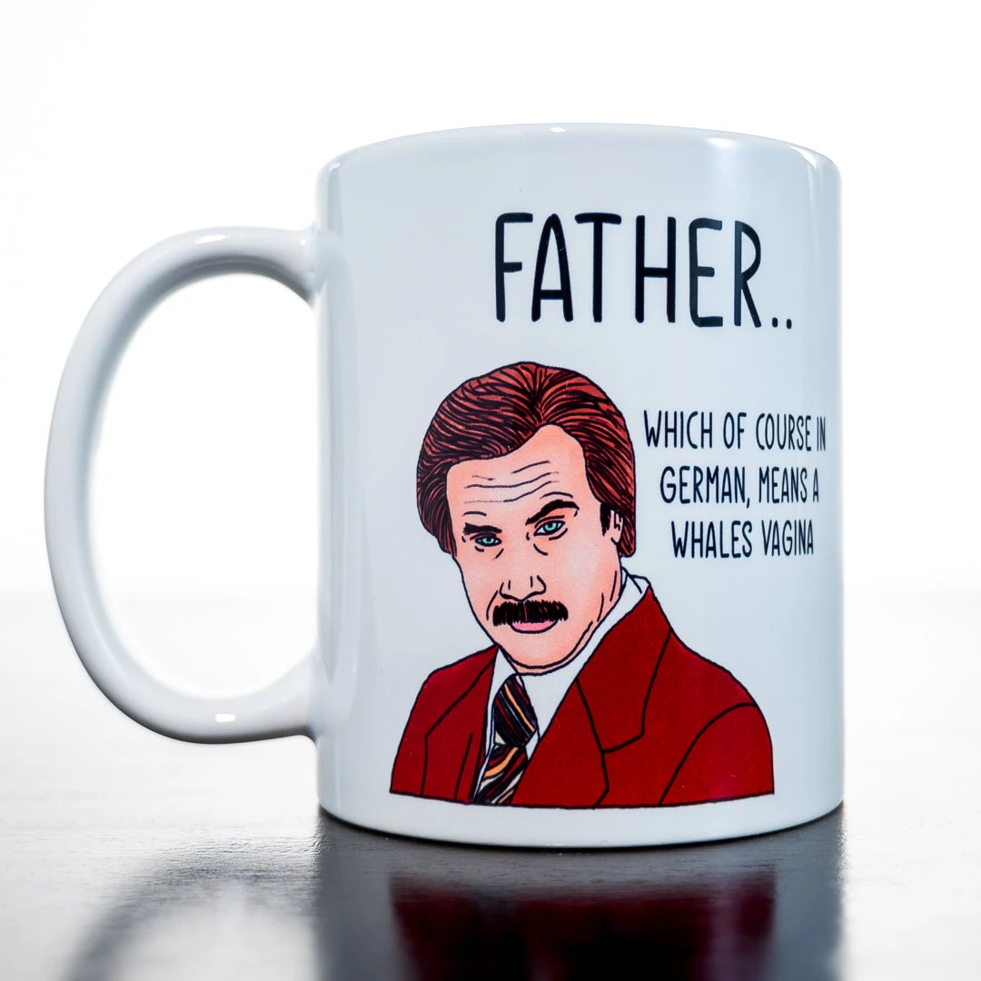 Yellow Octopus Exclusives - Mugs Ron Burgundy "Father" Coffee Mug Mens Novelty Gifts 3 Yellow Octopus Exclusives - Mugs Ron Burgundy "Father" Coffee Mug Mens Novelty Gifts