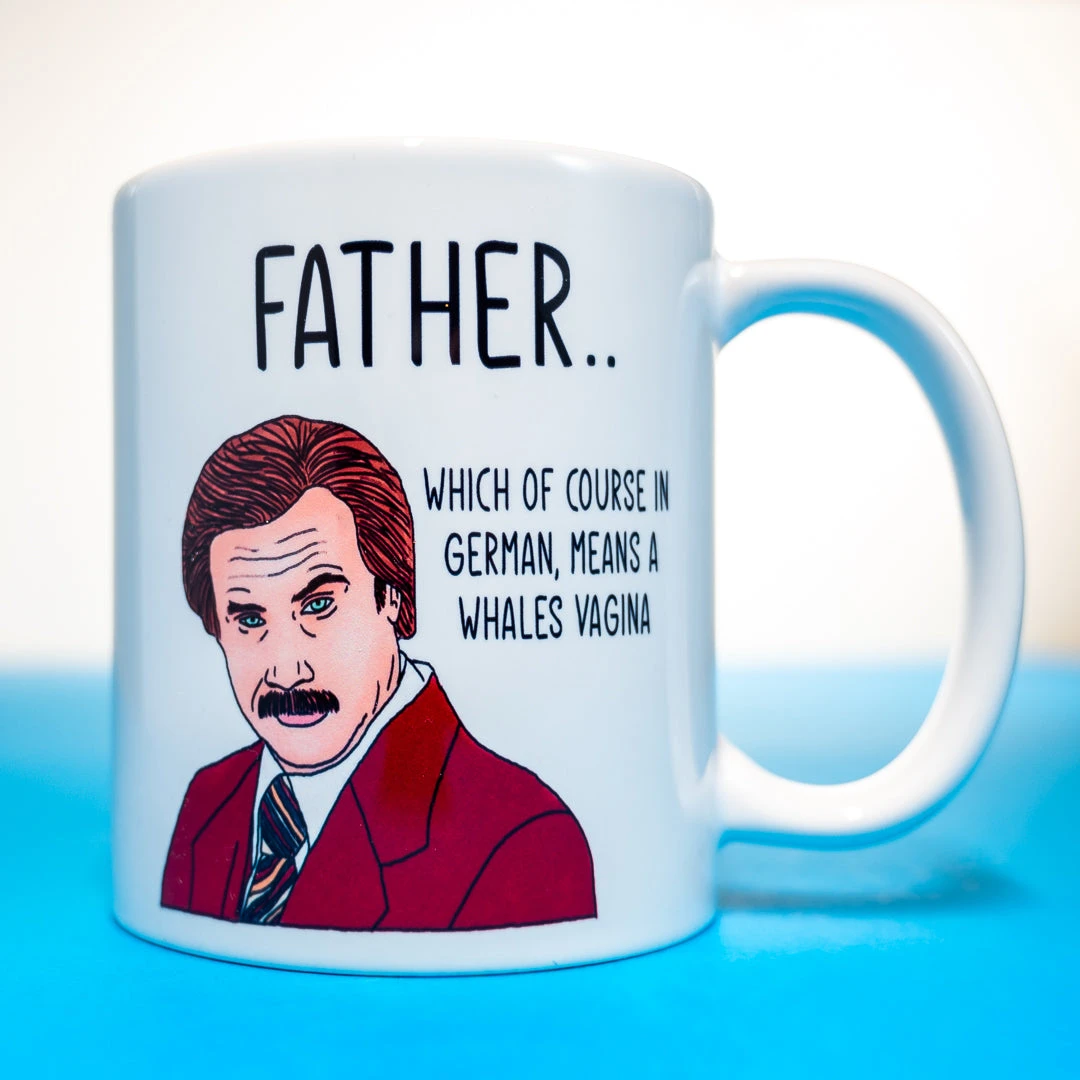 Yellow Octopus Exclusives - Mugs Ron Burgundy "Father" Coffee Mug Mens Novelty Gifts 4 Yellow Octopus Exclusives - Mugs Ron Burgundy "Father" Coffee Mug Mens Novelty Gifts
