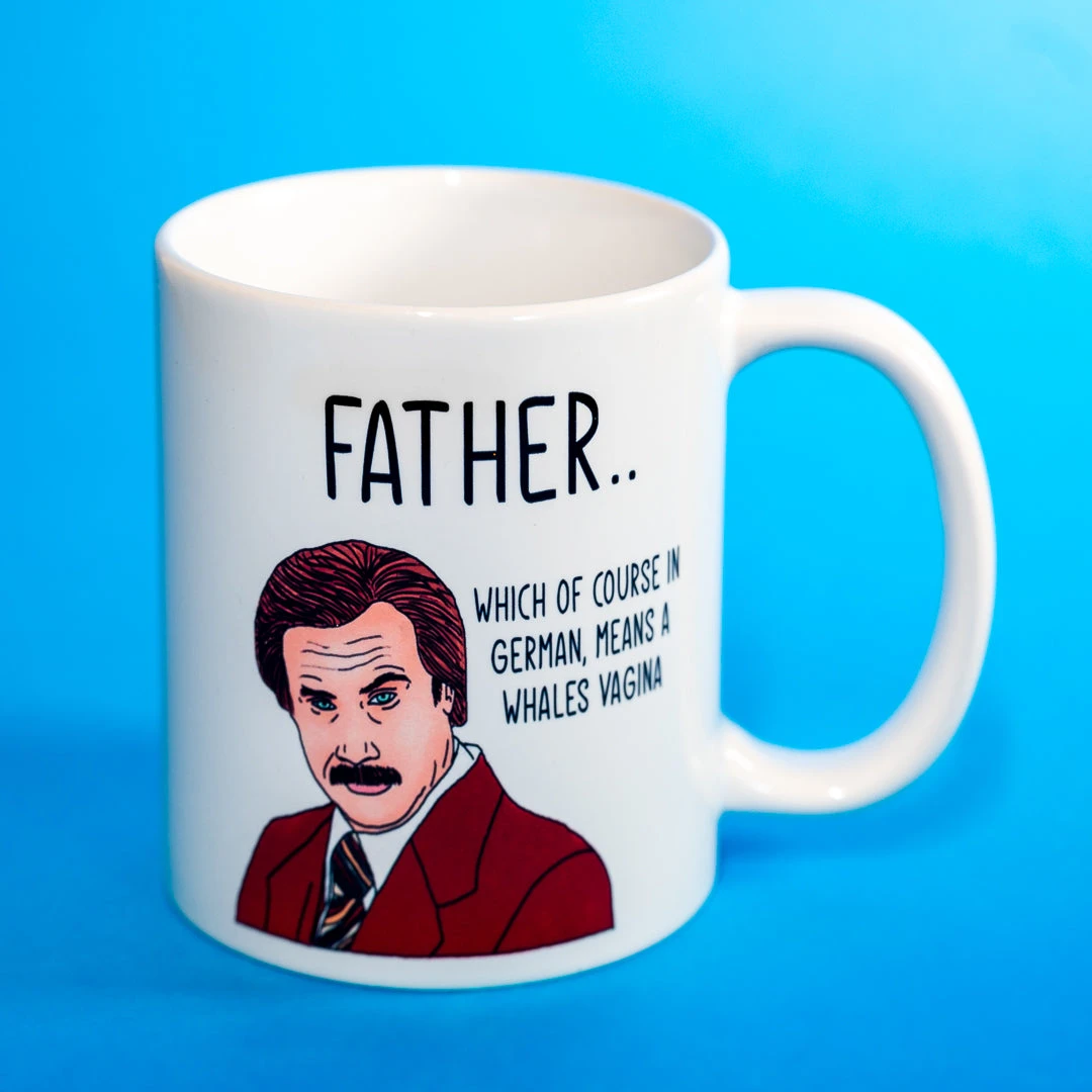 Yellow Octopus Exclusives - Mugs Ron Burgundy "Father" Coffee Mug Mens Novelty Gifts 5 Yellow Octopus Exclusives - Mugs Ron Burgundy "Father" Coffee Mug Mens Novelty Gifts