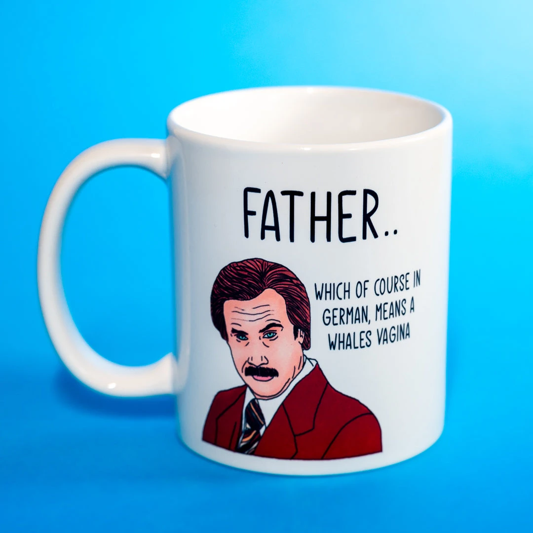 Yellow Octopus Exclusives - Mugs Ron Burgundy "Father" Coffee Mug Mens Novelty Gifts 6 Yellow Octopus Exclusives - Mugs Ron Burgundy "Father" Coffee Mug Mens Novelty Gifts