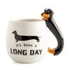 Mdi 3D Dachshund Handle Coffee Mug Mugs