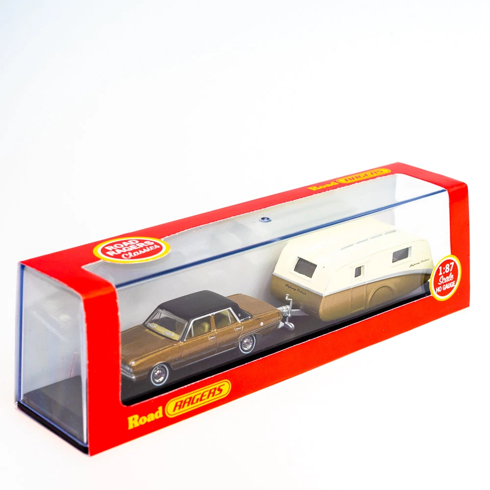 Cooee Classics Travel Gifts 1970 Valiant VG Regal With Caravan 1:87 Scale Die Cast Model 5 Cooee Classics Travel Gifts 1970 Valiant VG Regal With Caravan 1:87 Scale Die Cast Model