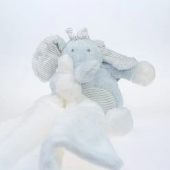 Landmark Concepts Blue Plush Elephant With Cuddle Blanket Baby Shower Gifts