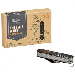 Designworks Collective Gifts For Sisters 8-in-1 Cheese & Wine Multi Tool