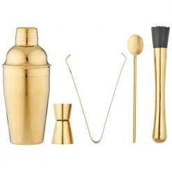 Ladelle Aurora Gold Cocktail 5 Piece Set