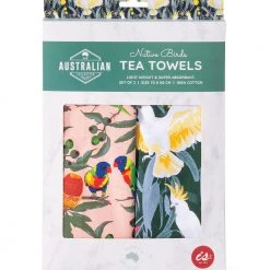 IsAlbi Gifts For Sisters Australian Birds Collection Tea Towel Set Of 2