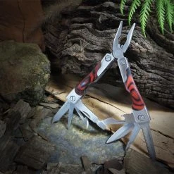 IsAlbi 11-in-1 Multi-Tool Pliers With Wooden Grip Sports And Outdoors
