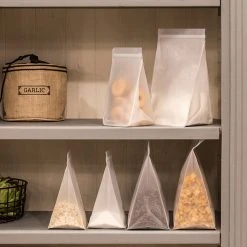 IsAlbi EcoPocket Tall Reusable 2 Pack Pouch | 1L Or 2L Travel Gifts