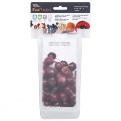 IsAlbi EcoPocket Tall Reusable 2 Pack Pouch | 1L Or 2L Travel Gifts