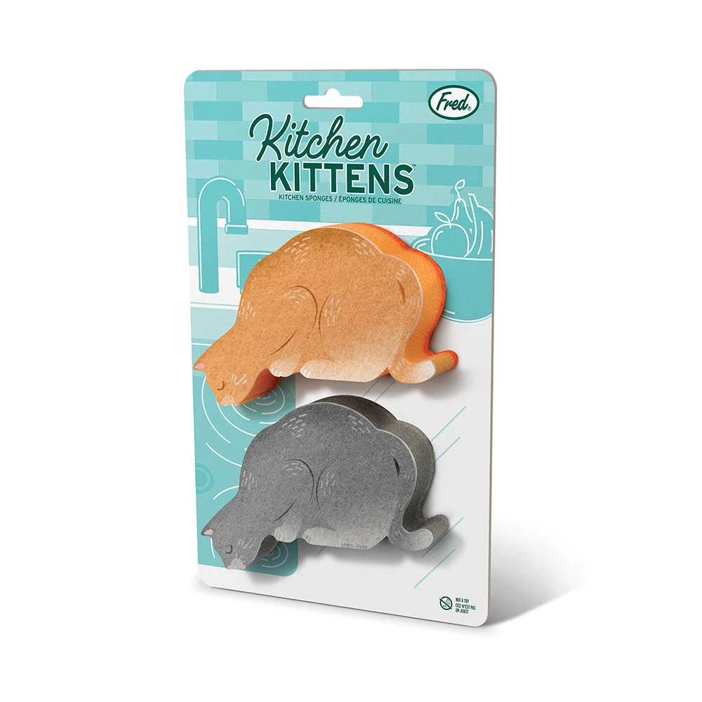 IsAlbi Kitchen Kittens Sponge Set Of 2 | Fred 5 IsAlbi Kitchen Kittens Sponge Set Of 2 | Fred