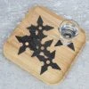 William Valentine Ninja Throwing Star Coasters Set Of 24 Man Cave Gifts