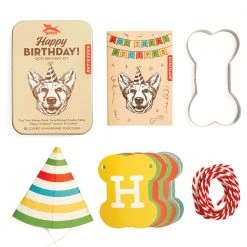 IsAlbi Novelty Dog Birthday Kit In A Tin
