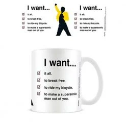 Impact Posters Queen I Want... Checklist Coffee Mug Mens Novelty Gifts