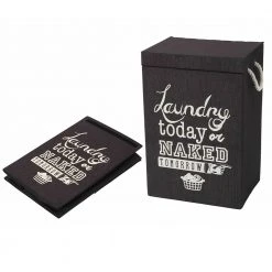 IsAlbi Laundry Today Or Naked Tomorrow Hamper Homewares