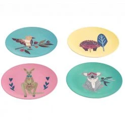 IsAlbi Australiana Bamboo Fibre Plates | Set Of 4