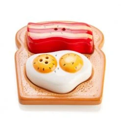 Mdi Bacon & Egg Salt & Pepper Shaker Set Foodie
