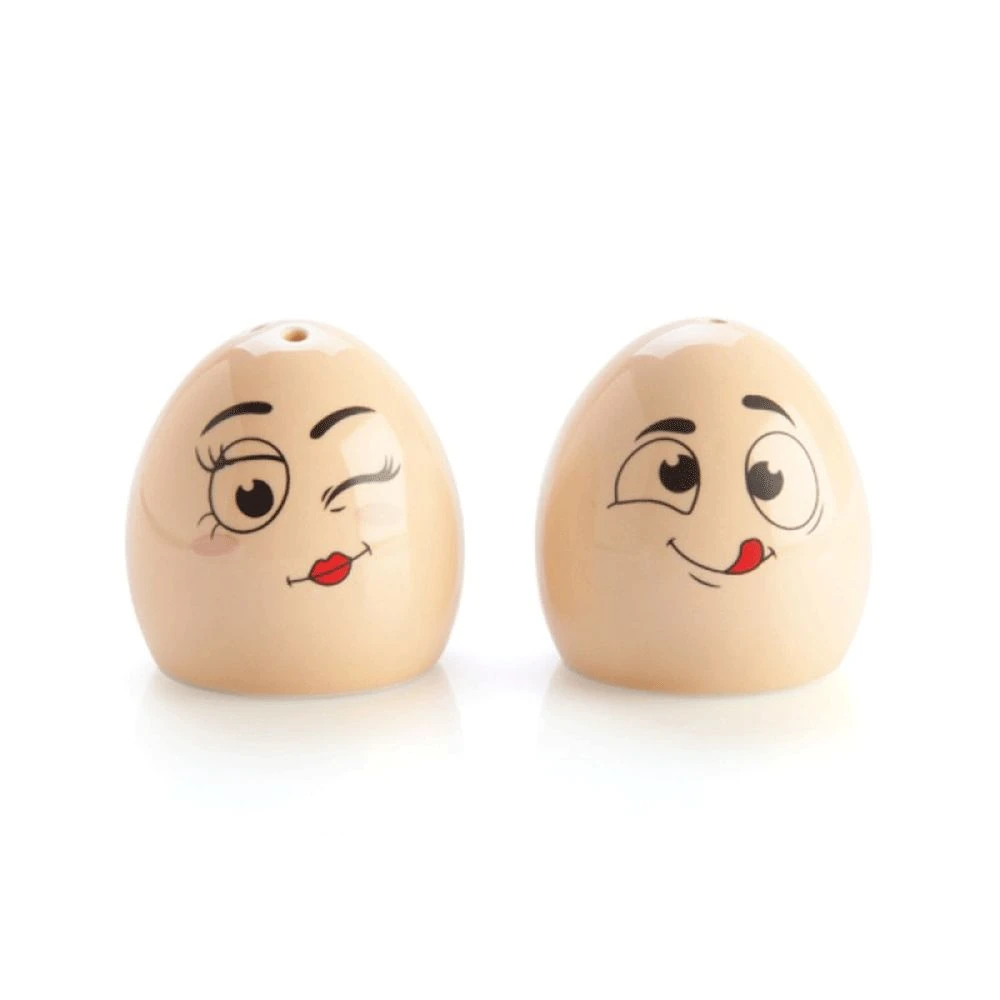 Mdi Egg Heads Salt & Pepper Shaker Set 5 Mdi Egg Heads Salt & Pepper Shaker Set