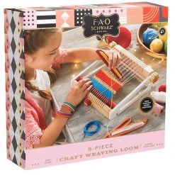Outliving 8 Piece Kids Craft Weaving Loom