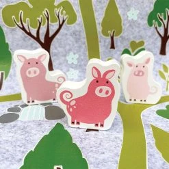 IsAlbi Three Little Pigs Play Set In A Tin