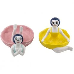 IsAlbi Trude & Prude Trinket Plates | Set Of 2