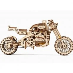 Ugears Mechanical Scrambler UGR-10 Motorbike & Sidecar Model Kit