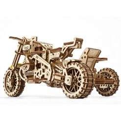 Ugears Mechanical Scrambler UGR-10 Motorbike & Sidecar Model Kit
