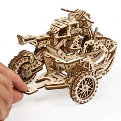 Ugears Mechanical Scrambler UGR-10 Motorbike & Sidecar Model Kit
