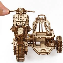 Ugears Mechanical Scrambler UGR-10 Motorbike & Sidecar Model Kit