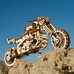 Ugears Mechanical Scrambler UGR-10 Motorbike & Sidecar Model Kit