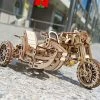 Ugears Mechanical Scrambler UGR-10 Motorbike & Sidecar Model Kit