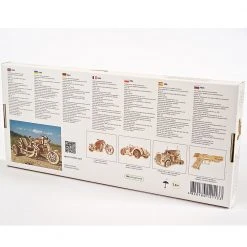 Ugears Mechanical Scrambler UGR-10 Motorbike & Sidecar Model Kit