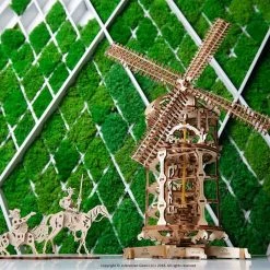 Man Cave Gifts Ugears Mechanical Tower Windmill Model Kit