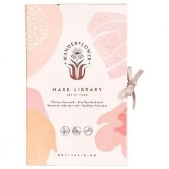 IsAlbi Gifts For Sisters Wanderflower Sheet Mask Set Of 4