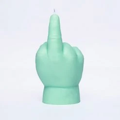 Little Global Naughty Gifts Handmade F*ck You Baby Hand Candle | Green