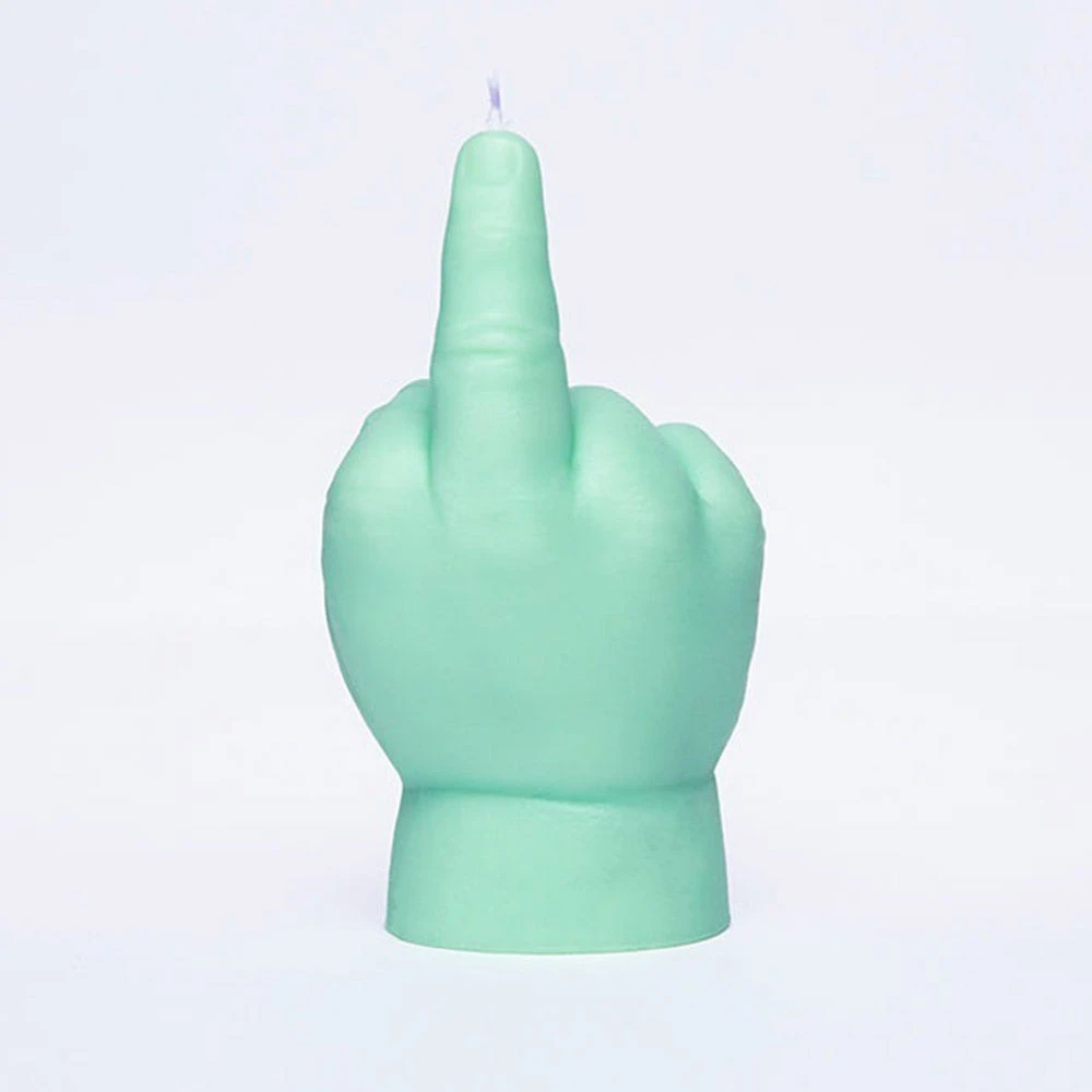Little Global Naughty Gifts Handmade F*ck You Baby Hand Candle | Green 4 Little Global Naughty Gifts Handmade F*ck You Baby Hand Candle | Green