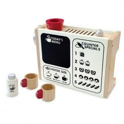 Artiwood Wooden Barista Coffee Machine Play Set Gifts For Boys