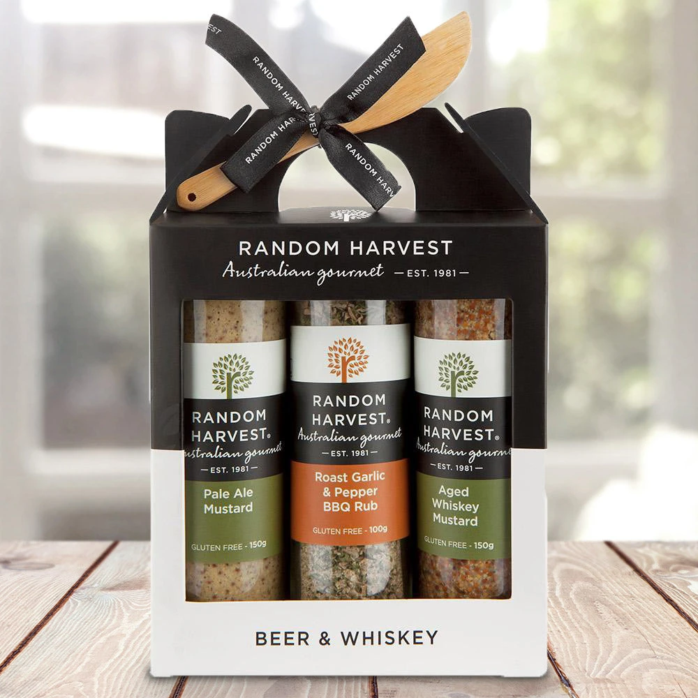 Random Harvest Beer & Whiskey BBQ Condiments Set Beer Gifts 3 Random Harvest Beer & Whiskey BBQ Condiments Set Beer Gifts