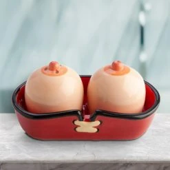 Mdi Man Cave Gifts Boobs Salt & Pepper Shaker Set