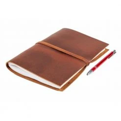 Indepal Office Gifts Brown Leather Traveller Journal