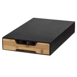 IsAlbi Bamboo Coffee Machine Board With Capsule Drawer